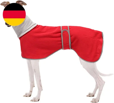 Geyecete Fleece Hundemantel Pullover Windhunde,Whippet Winterjacken ,Verstellbar - Bild 1 von 4