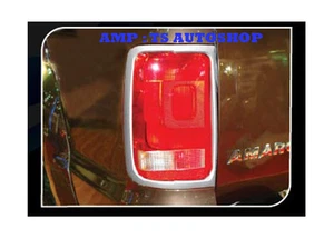 Chrome Rear Tail Lamp Light Cover Trim For Volkswagen Amarok Truck Pickup 11 15 - Picture 1 of 7