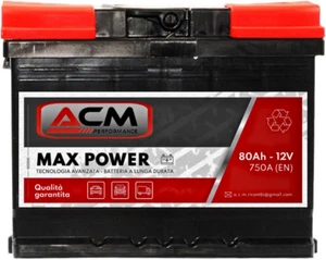 BATTERIA AUTO 80 Ah L3 750A SPUNTO - POSITIVO DX - PRODUZIONE ITA - Foto 1 di 4