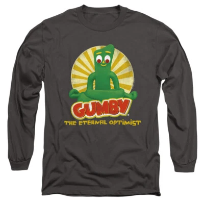 Camiseta gráfica de manga larga con licencia para hombre GUMBY OPTIMIST SM-3XL  Foto 1 de 2