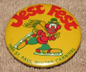 1980 St. Paul Winter Carnival Pinback Button - Minnesota Minn. MN - Picture 1 of 1