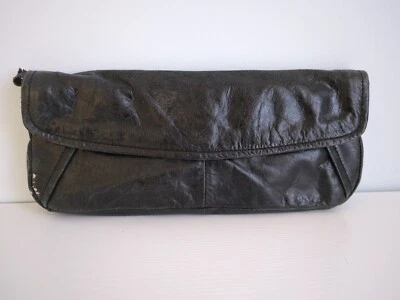 Kenneth Cole Reaction RN81633 Cuero Negro Imán Cartera de Mano Cartera  Foto 1 de 4