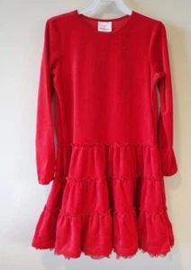 NWT Hanna Andersson Red Velour Dress Girl's Size 140 / 10 - Picture 1 of 1