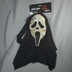 Ghost Face maschera invecchiata urlo 6 licenza ufficiale Fun World Paramount 2023 nuovo - Foto 1 di 6