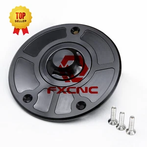 For CBR1100 CBR600RR  2003+ Motorcycle Keyless rotation Fuel Tank Gas Cap Cover - Picture 1 of 8