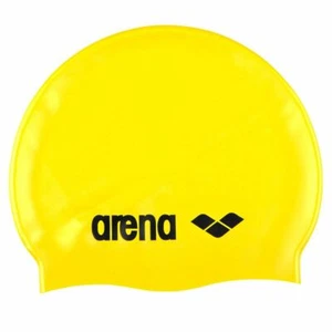 Arena Classic Silicone Swim Cap Bright Yellow-Black Swimming Cap, Silicone Swim - Picture 1 of 1