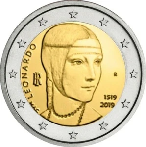 2 euro ITALIA    2019 -	LEONARDO - Imagen 1 de 1
