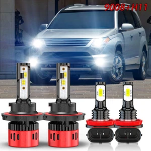 For Suzuki XL-7 2007 - 2009 XL7 Combo LED Headlight + Fog Lights 4x 6000K Bulbs - Picture 1 of 11