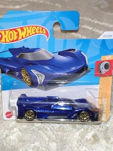 HOT WHEELS 24 CADILLAC PROJECT GTP HYPERCAR, BLUE, SHORT CARD. - Picture 1 of 3