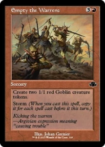 Empty the Warrens x4 4x Retro Dominaria Remasterizado Casi Nuevo Magic The Gathering - Imagen 1 de 1