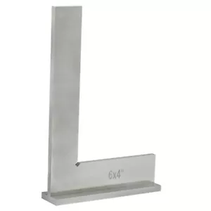 Acero endurecido 6"" x 4" maquinistas taller precisión cuadrados base ancha - Imagen 1 de 4