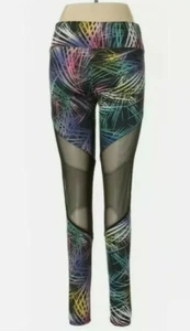 Onzie Leggings Medium Large Schwarz Lila Grün Damen  - Bild 1 von 6