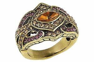 HSN Heidi Daus "Masterful Marquise" Multicolor Crystal Ring Size 6