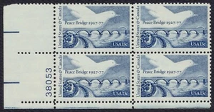 #1721 13c Peace Bridge, Plate Block [38053 LL], Mint **ANY 5=FREE SHIPPING** - Picture 1 of 1