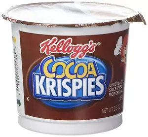 Kellogg's Cocoa Krispies Chocolatey Sweetened Rice Cereal Six 2.3 Ounce Cups by - Picture 1 of 7