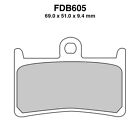 Pair Of Brake Pads Ferodo Fdb605sm For Yamaha 560 T-Max 2020-2021