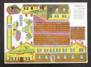 Costruzioni carta Villaggio agricolo Carroccio - Villa Colonica - anni '40 - Picture 1 of 1