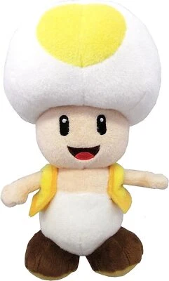 Peluche SANYI BOEKI SUPER MARIO ALL STAR COLLECTION Kiiro Kinopio S W11×D10×H20cm Foto 1 de 4