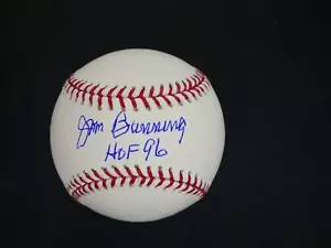 JIM BUNNING SIGNED BASEBALL WITH "HOF 96" INSCRIPTION JSA COA *B1499 - Picture 1 of 7