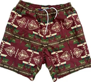Vintage Polo Sport Ralph Lauren Men’s Southwestern Aztec Swim Trunks Med - Picture 1 of 7