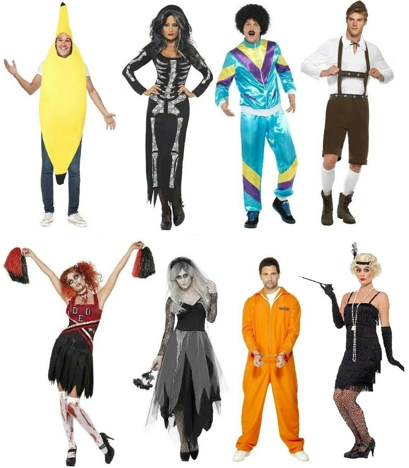 Halloween Fancy Dress For Adults, Costume Mens Ladies Dress Up Halloween Party . Foto 1 de 1