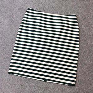 * Gonna a matita Talbots righe bianco verde 100% cotone carriera taglia 6P - Foto 1 di 4