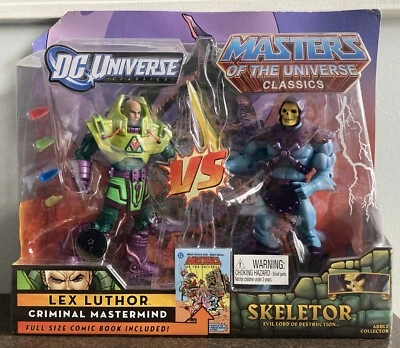 PACK DE FIGURAS DC UNIVERSE CLASSICS LEX LUTHOR VS SKELETOR MASTERS OF THE UNIVERSE Foto 1 de 4