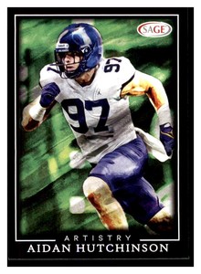 2022 SAGE Artistry #2 AIDAN HUTCHINSON Michigan Wolverines ~E9A