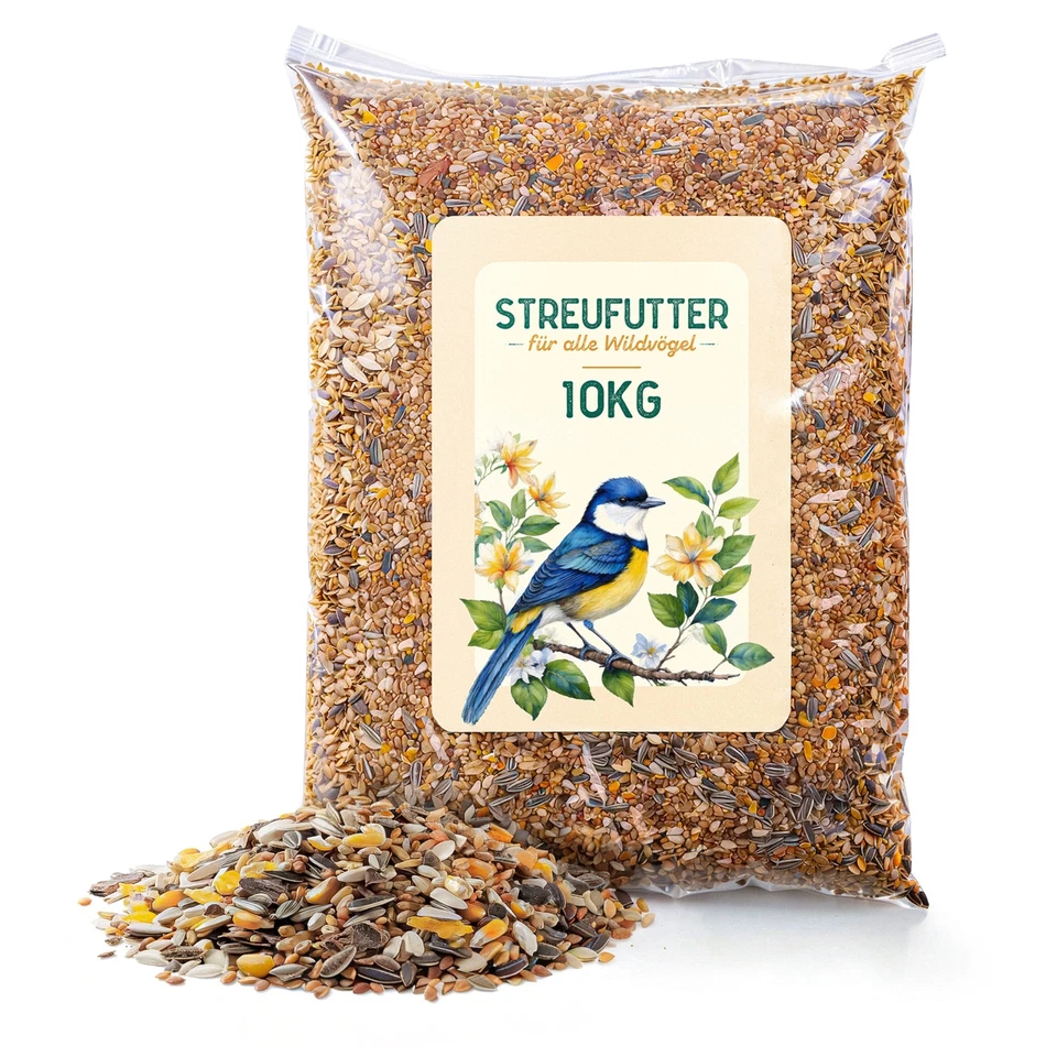 Streufutter 10 - 25kg Vogelfutter Wildvogelfutter sehr proteinreich Premium - Bild 1 von 1