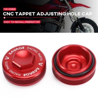 Tapas de orificio de ajuste CNC Tappet con junta tórica para HONDA XR500R XR350R XL350R XL600R Foto 1 de 4