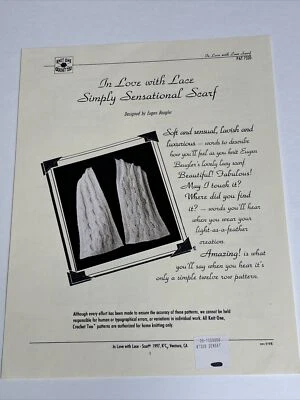 In Love With Lace Simply Sensational Scarf Knitting Pattern 7320 - Image 1 of 4