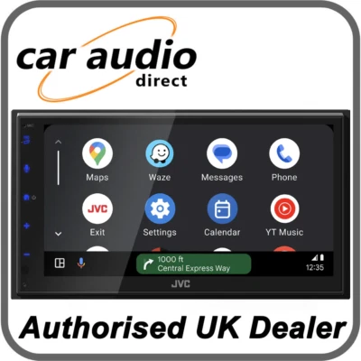 JVC KW-M593BT - 6.8” Wired CarPlay Android Auto Mirroring DAB+ Radio Stereo - Image 1 of 3