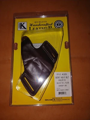 FUNDA TRIPLE K CINTURÓN DESLIZABLE #420-NUEVA-DESCATALOGADA SE ADAPTA A BERETTA 96 OVER/BRIGADIER Foto 1 de 3