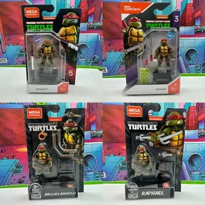 Mega Construx TMNT Mini-Figure Teenage Mutant Ninja Turtles - Set of 4 - Picture 1 of 9