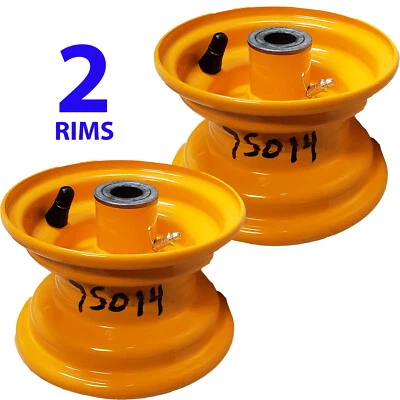 TWO 5" RIM WHEEL for Husqvarna Zero Turn Mower Deck 5x3 uses 11x4.00-5 tire size - Image 1 of 4