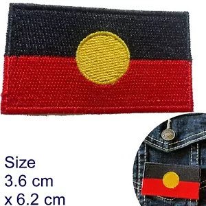 Aboriginal flag iron on patch First Nations country indigenous Australia patches - Picture 1 of 4