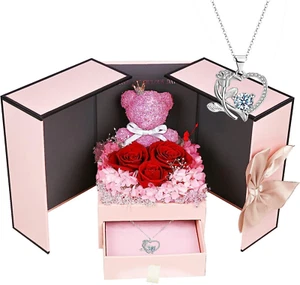 Rosas preservadas, flores eternas, regalos para mujeres, preservadas eternas - Imagen 1 de 12