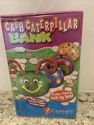 New Factory Sealed Curiosity Kits Cash Caterpillar Bank Easy Art Maker - Image 1 of 4