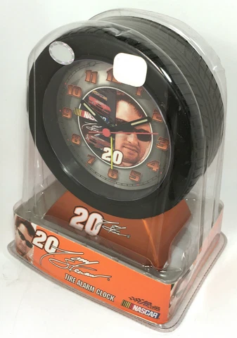 Tony Stewart Number 20 NASCAR Tire Alarm Clock NEW Cover