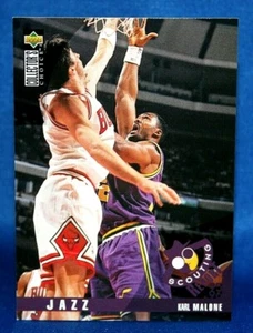 1995-96 Upper Deck Collector's Choice Karl Malone Utah Jazz Scouting #137 HOF!!! - Picture 1 of 2