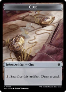 Clue & Insect 0017 Double-Sided Token 22 & 17 MTG Commander MKC Token NP - Picture 1 of 2