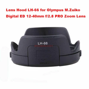 Black Lens Hood LH-66 for Olympus M.Zuiko Digital ED 12-40mm f/2.8 PRO Zoom Lens - Picture 1 of 9