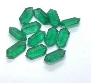 Piedras preciosas naturales sueltas de cuarzo esmeralda AAA corte hexagonal para surtido de todas las joyas - Imagen 1 de 23