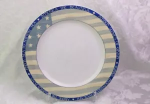 Amerika die Schöne Speiseteller Sakura Warren Kimble patriotische Flagge - Bild 1 von 7