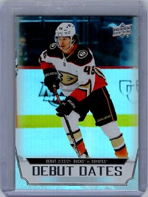 2022-23 Upper Deck #DD-13 Trevor Zegras Debut Dates - Image 1 of 2