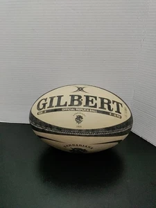 Gilbert Barbarians Official Replica Rugby Ball Size 5 Black & White TOP - Bild 1 von 16