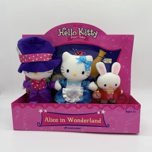 Hello Kitty Sanrio Nakajima Alice In Wonderland  3 Pc Plush Set 2004 NIB - Picture 1 of 4