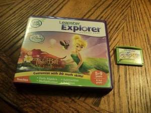 Leap Frog Leapster Explorer, Tinkerbell & The Lost Treasures Case & Cartridge - Bild 1 von 6