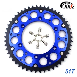 KKE 51T Rear Hybrid Sprocket Fit Suzuki RMZ250 RMZ450 DRZ400E 400S 400SM 05-2025 - Bild 1 von 8