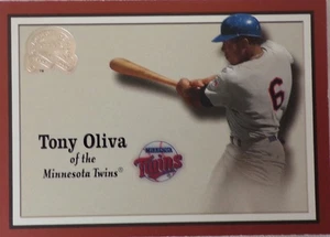 Hall of Fame, Tony Oliva, Twins, Fleer Greats of the Game, 2000, #50, neuwertig - Bild 1 von 2